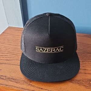 Sazerac Men's Black and Gold Trucker Hat